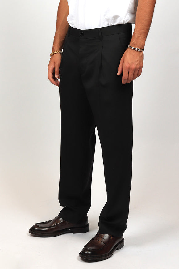  Pantalone Sandy In Lana Be Able Uomo Nero - 4