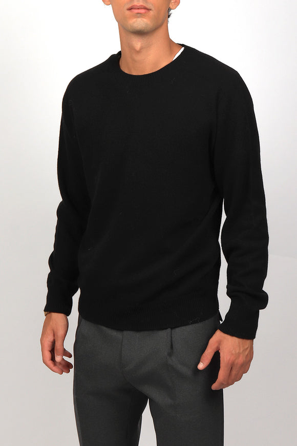  Maglia Cashmere Grifoni Uomo Nero - 4