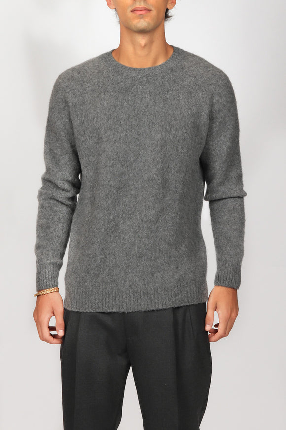  Maglia Lana E Cashmere Avant Toi Uomo Grigio - 2