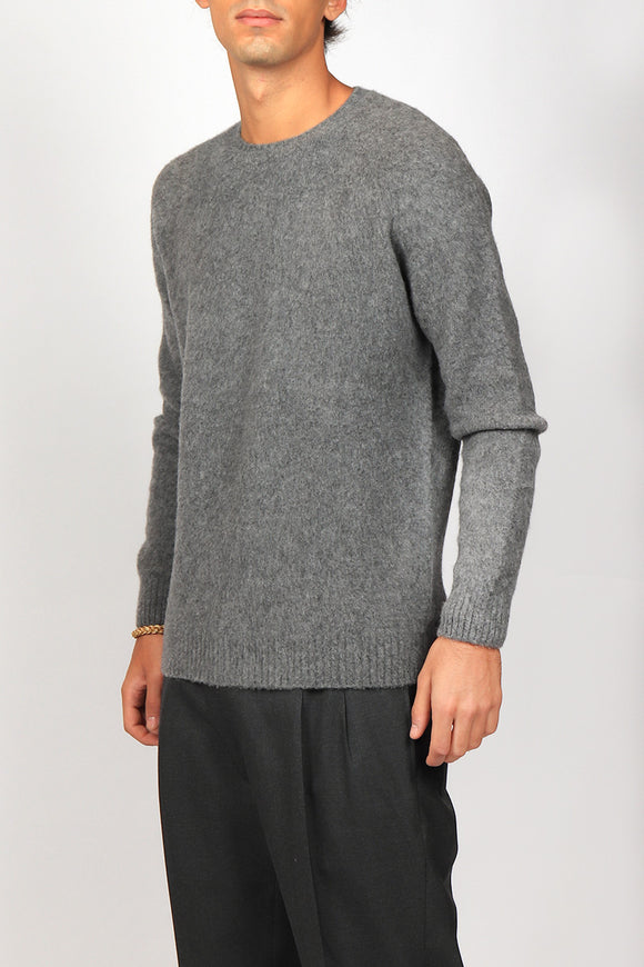  Maglia Lana E Cashmere Avant Toi Uomo Grigio - 4