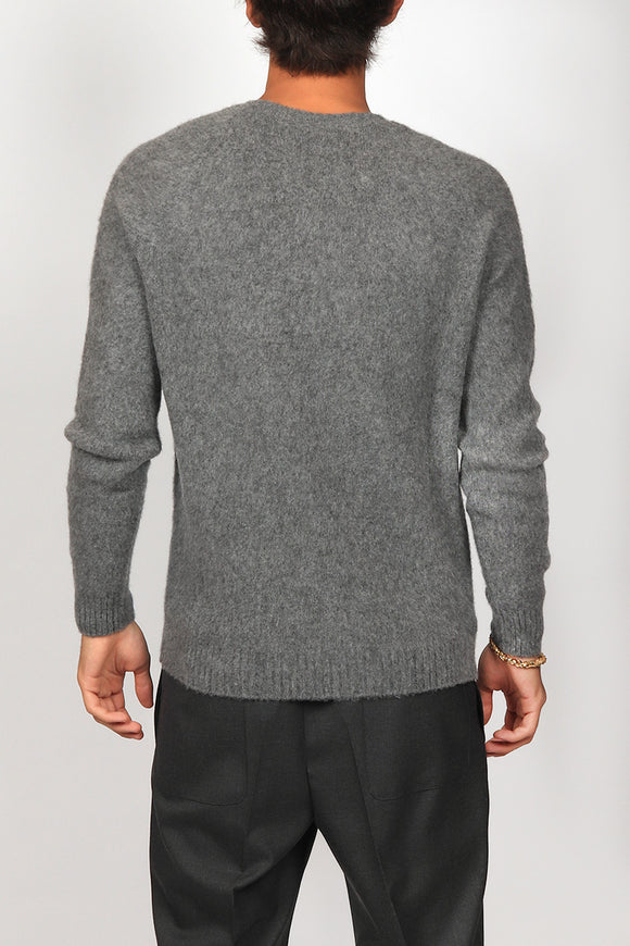  Maglia Lana E Cashmere Avant Toi Uomo Grigio - 5