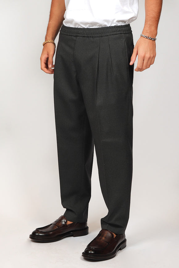  Pantalone Baddy In Fresco Di Lana Be Able Uomo Grigio - 4