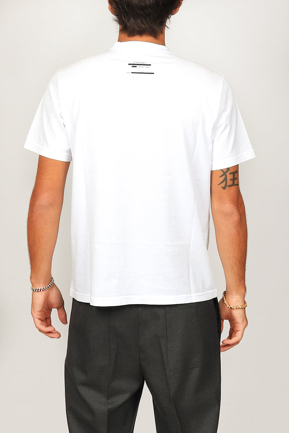  T-shirt Girocollo Covert Uomo Bianco - 5