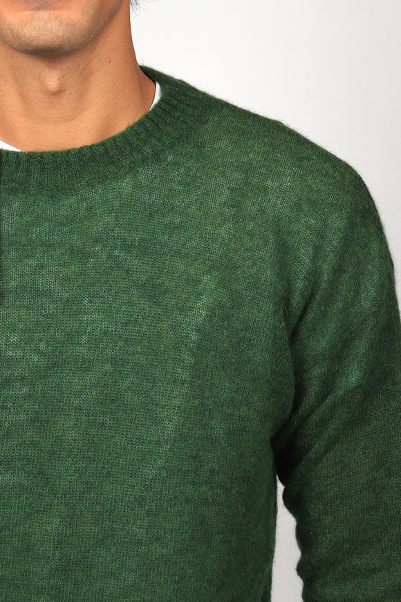  Maglia Girocollo Alpaca Pelinga Uomo Verde - 6