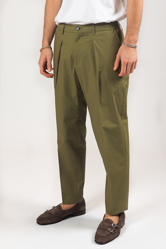  Pantalone Dominique In Popeline Be Able Uomo Verde - 4