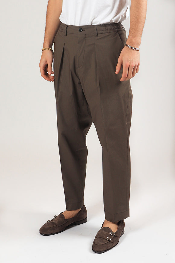  Pantalone Dominique In Popeline Be Able Uomo Marrone - 4