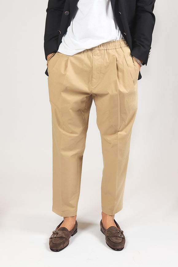  Pantalone Baddy In Gabardina Be Able Uomo Beige - 1