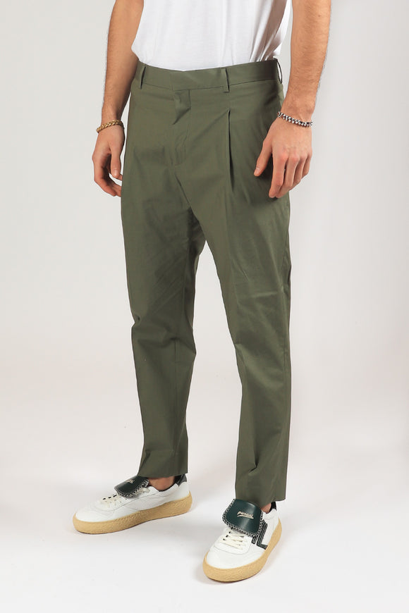  Pantalone Andy In Popeline Be Able Uomo Verde - 4