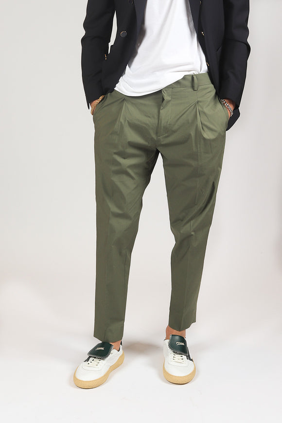  Pantalone Andy In Popeline Be Able Uomo Verde - 1