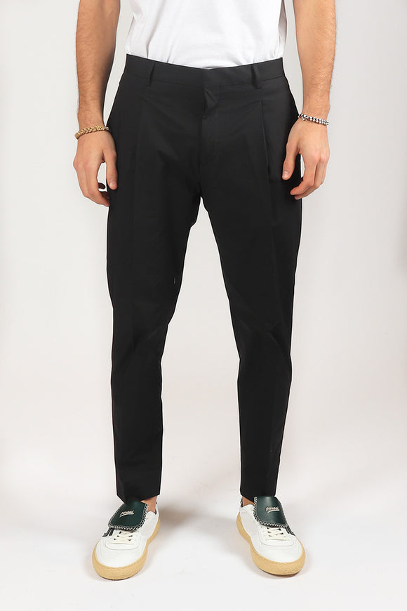  Pantalone Andy In Popeline Be Able Uomo Nero - 2