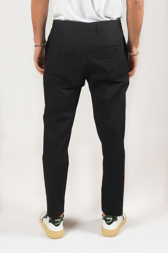  Pantalone Andy In Popeline Be Able Uomo Nero - 5