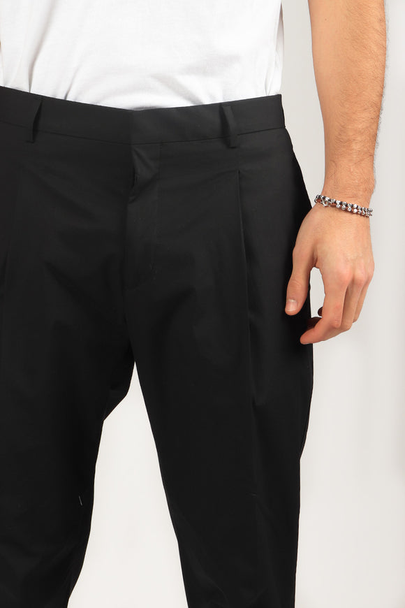  Pantalone Andy In Popeline Be Able Uomo Nero - 6