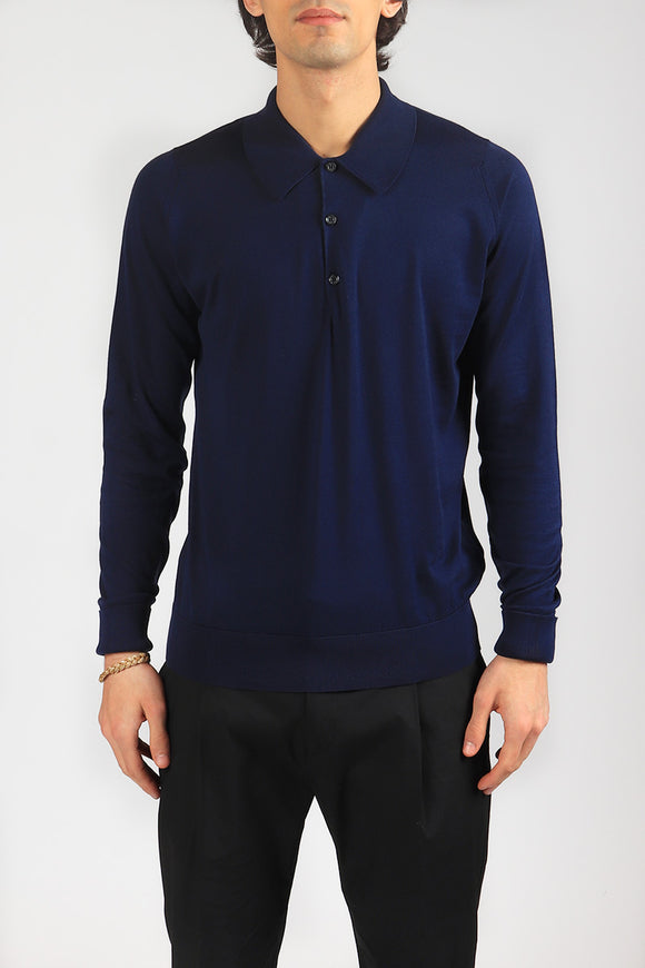  Polo Finchley John Smedley Uomo Blu - 2