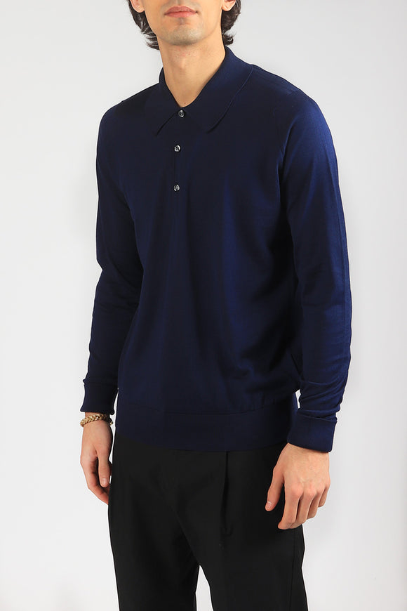  Polo Finchley John Smedley Uomo Blu - 4