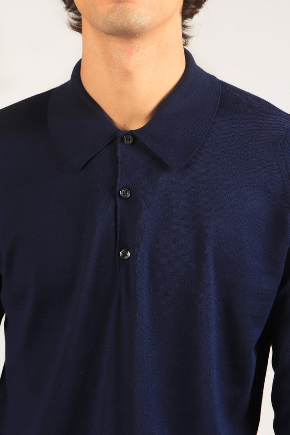  Polo Finchley John Smedley Uomo Blu - 6