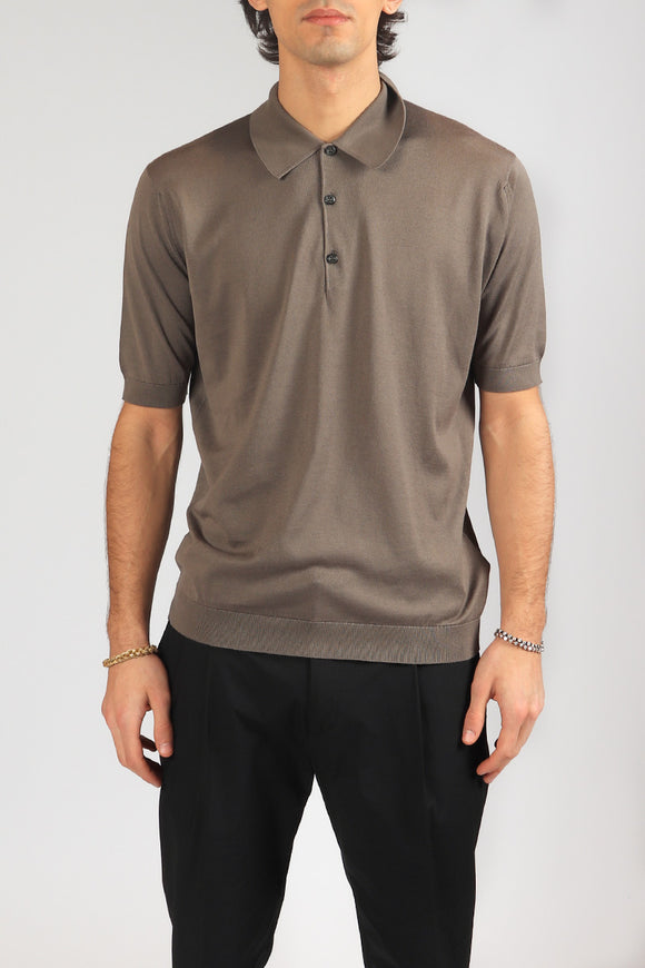  Polo Isis John Smedley Uomo Marrone - 2