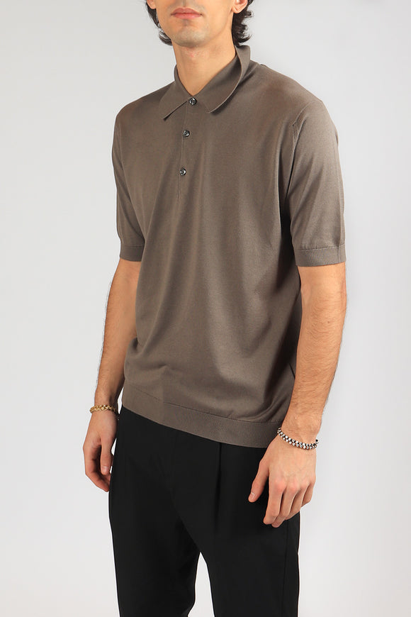  Polo Isis John Smedley Uomo Marrone - 4