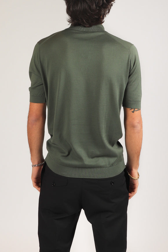  Polo Isis John Smedley Uomo Verde - 5