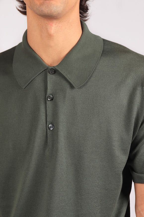  Polo Isis John Smedley Uomo Verde - 6