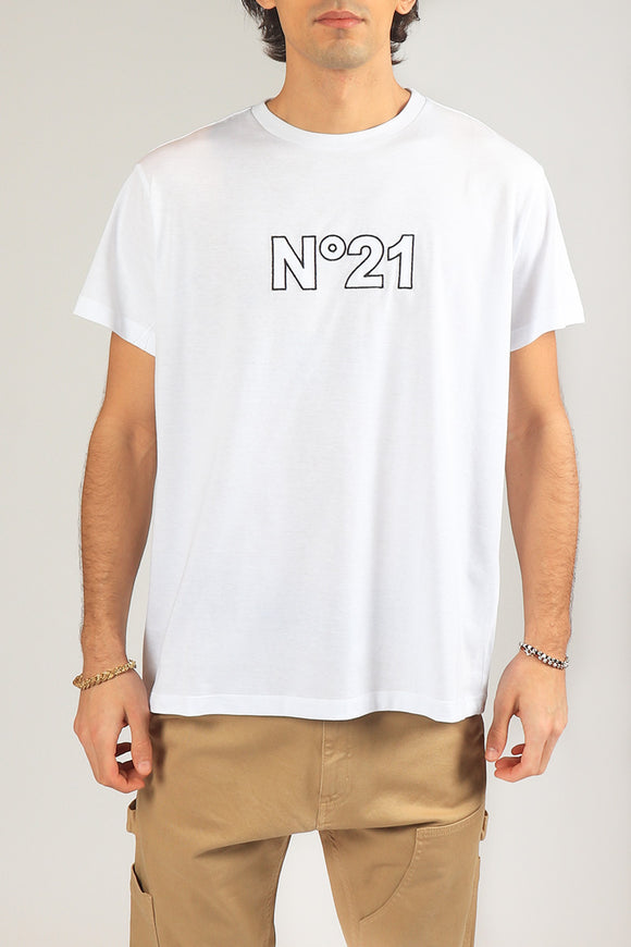  T-shirt Logo 3d N°21 Uomo Bianco - 1