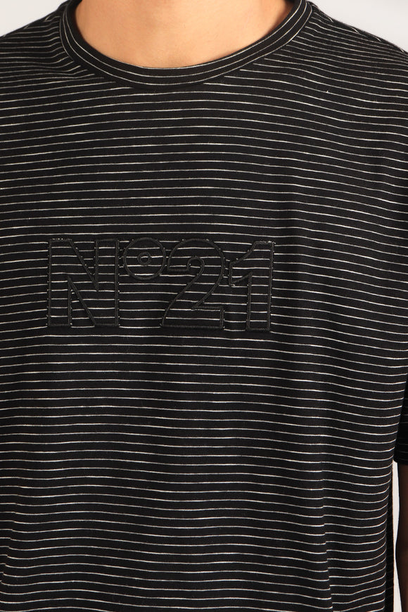  T-shirt Riga Logo N°21 Uomo Nero - 6