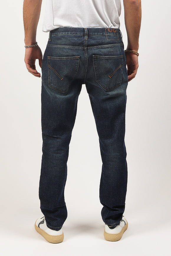  Jeans Brighton Denim Dark Dondup Uomo Blu - 5