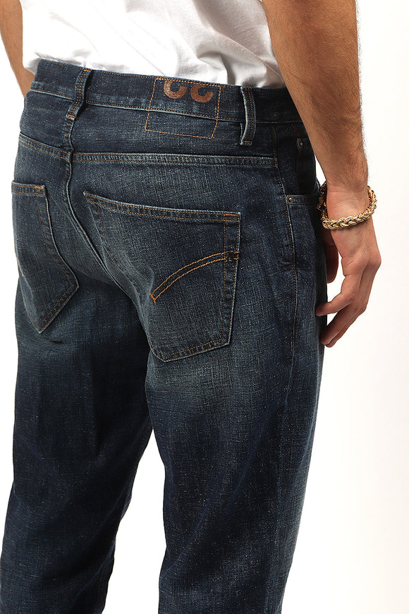  Jeans Brighton Denim Dark Dondup Uomo Blu - 6