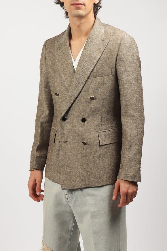  Giacca Doppiopetto Juta Reveres 1949 Uomo Beige - 4