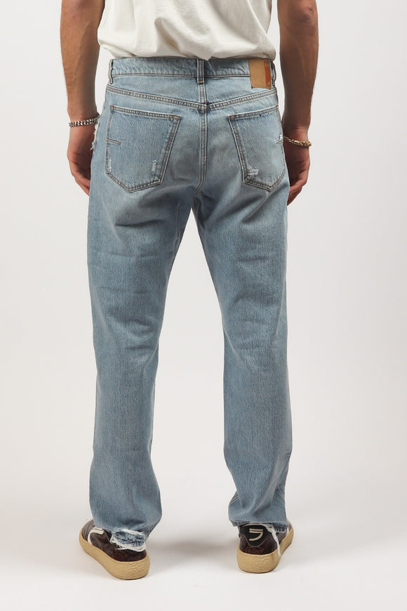  Jeans Arrow Rotture Grifoni Uomo Azzurro - 5