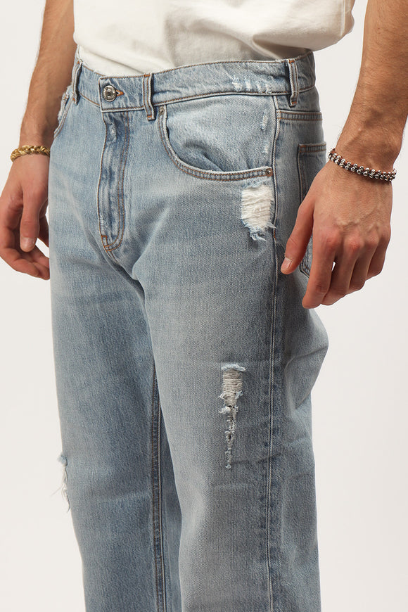  Jeans Arrow Rotture Grifoni Uomo Azzurro - 6