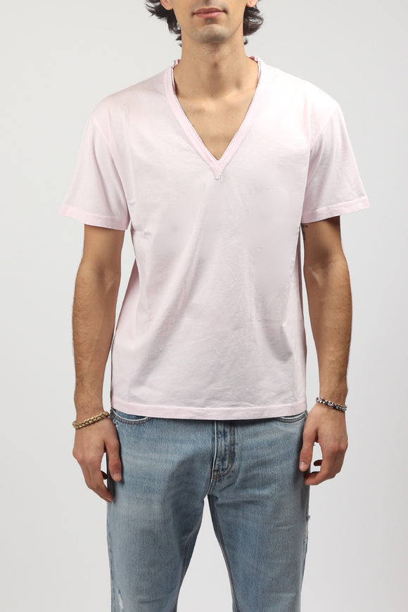  T-shirt A V Grifoni Uomo Rosa - 2