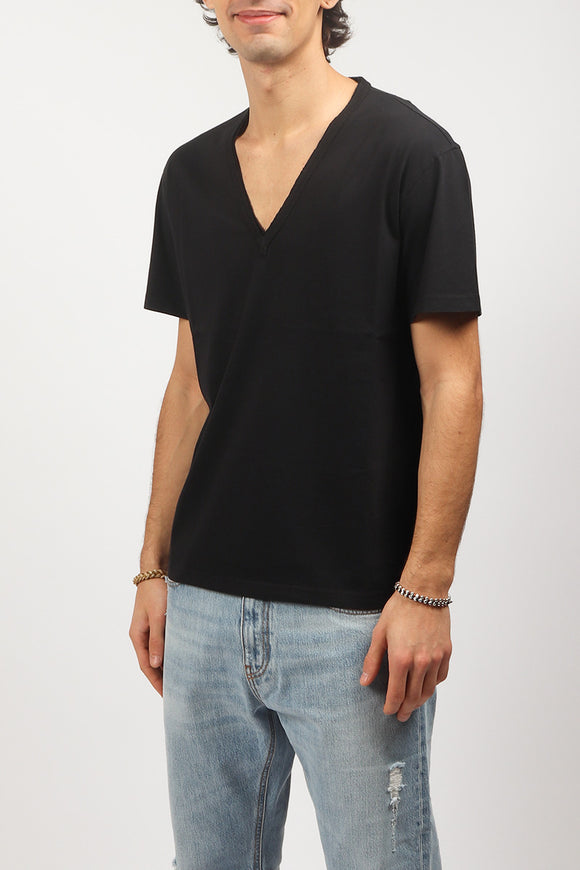  T-shirt A V Grifoni Uomo Nero - 4