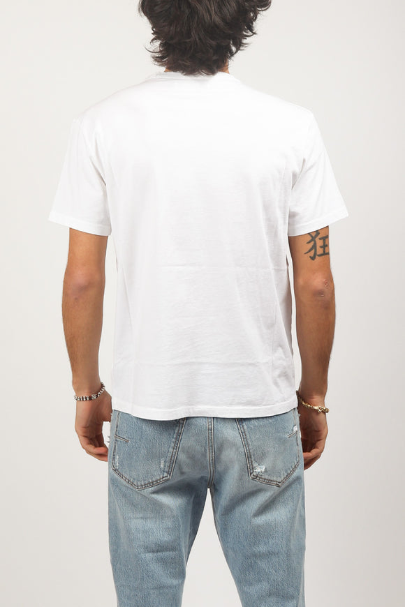  T-shirt Girocollo Grifoni Uomo Bianco - 4