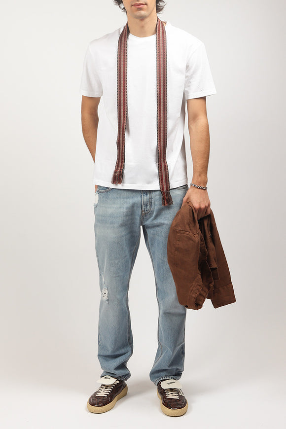  T-shirt Girocollo Grifoni Uomo Bianco - 6
