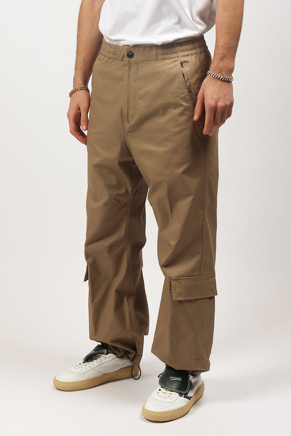  Pantalone Cargo Basso Covert Uomo Beige - 4