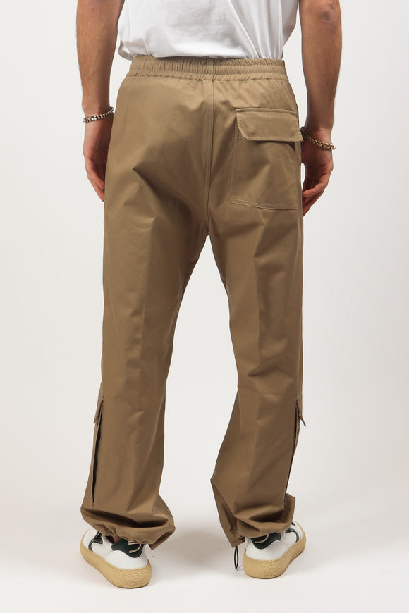  Pantalone Cargo Basso Covert Uomo Beige - 5