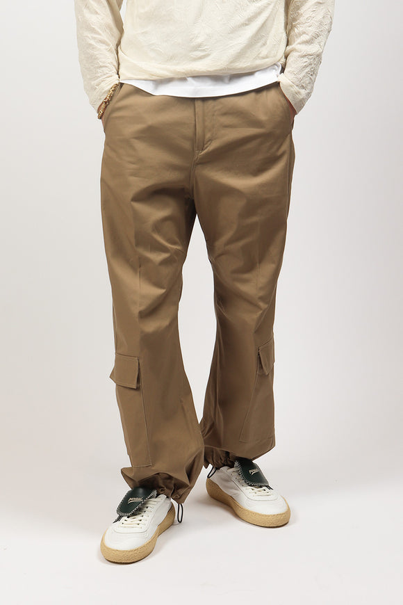  Pantalone Cargo Basso Covert Uomo Beige - 1