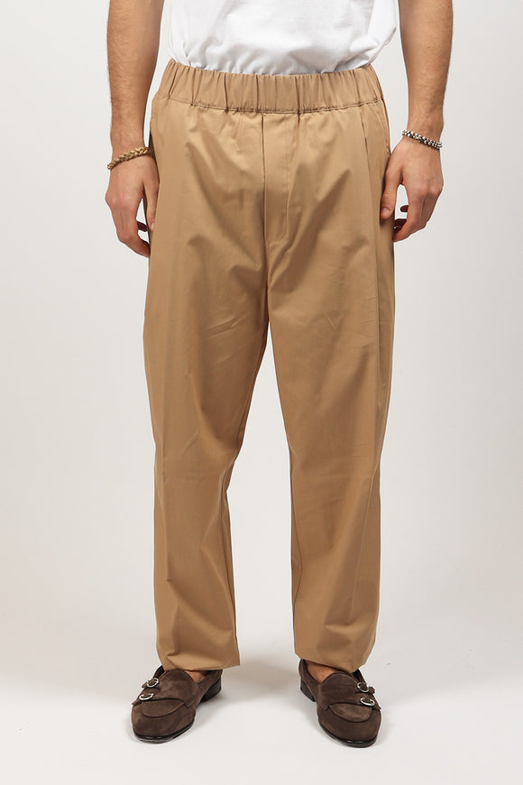  Pantalone Fascia Ricamo Laneus Uomo Beige - 2