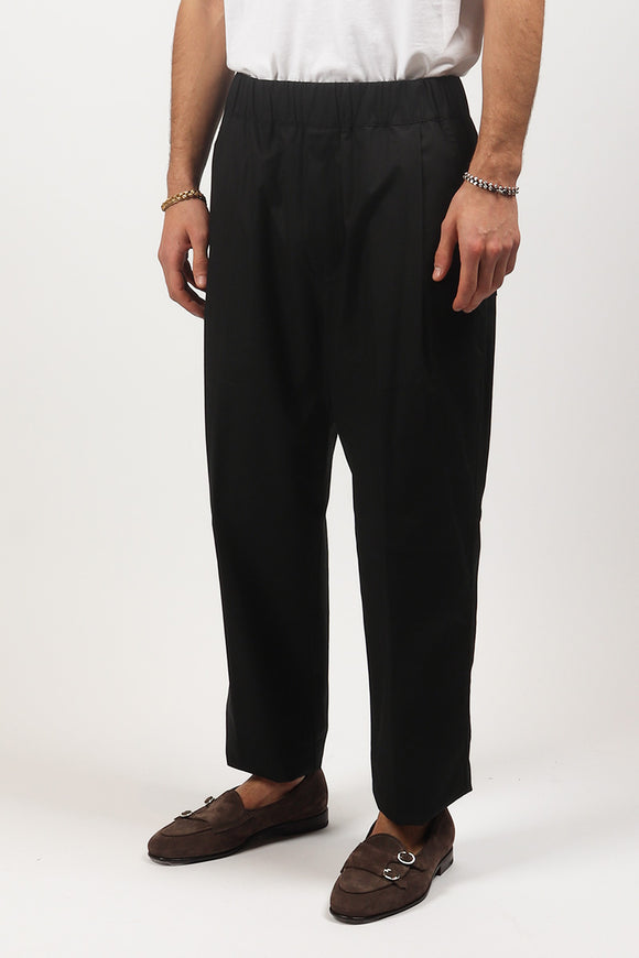  Pantalone Fascia Ricamo Laneus Uomo Nero - 4