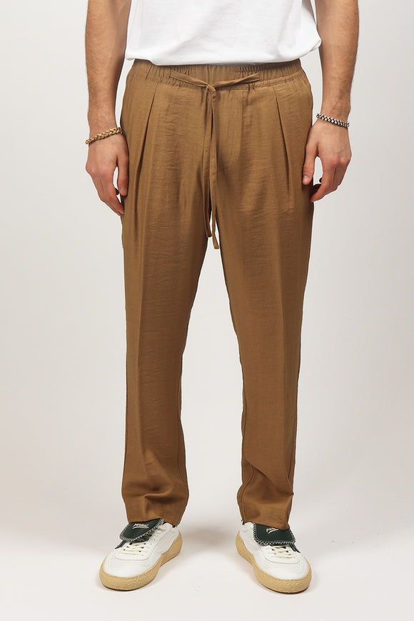  Pantalone Coulisse Traslucido Officina 36 Uomo Beige - 2