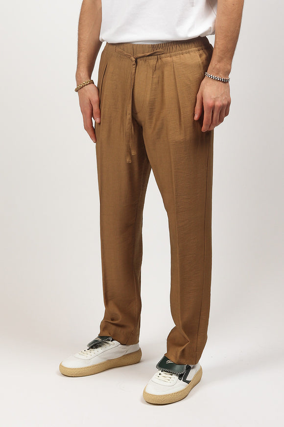  Pantalone Coulisse Traslucido Officina 36 Uomo Beige - 4