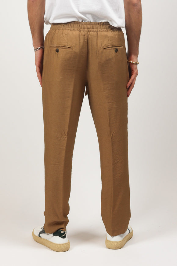  Pantalone Coulisse Traslucido Officina 36 Uomo Beige - 5