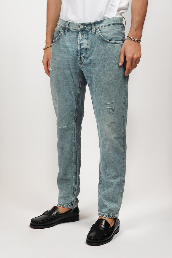  Jeans Brighton Denim Chiaro Dondup Uomo Azzurro - 4