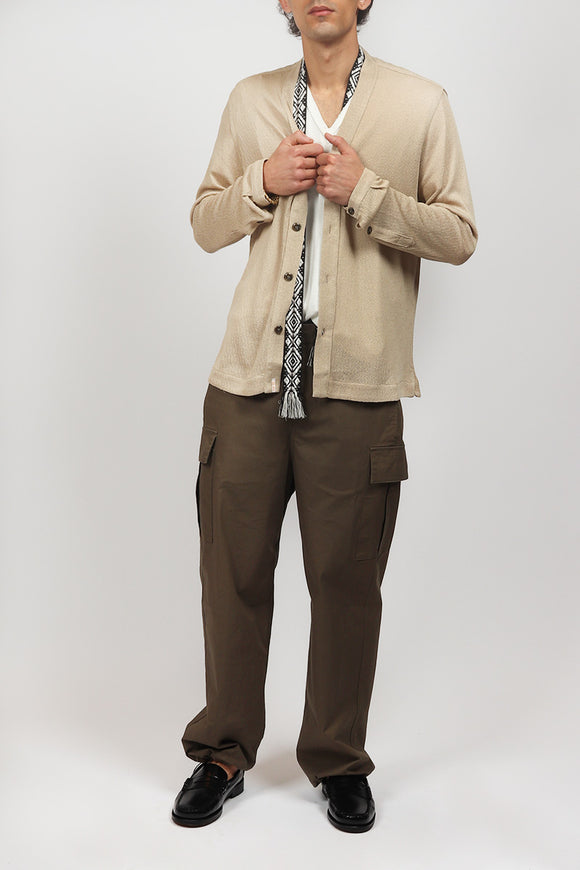  Cardigan Operato Officina 36 Uomo Beige - 3