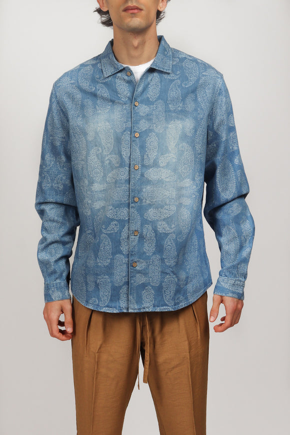  Camicia Oldana Tooco Uomo Blu - 2