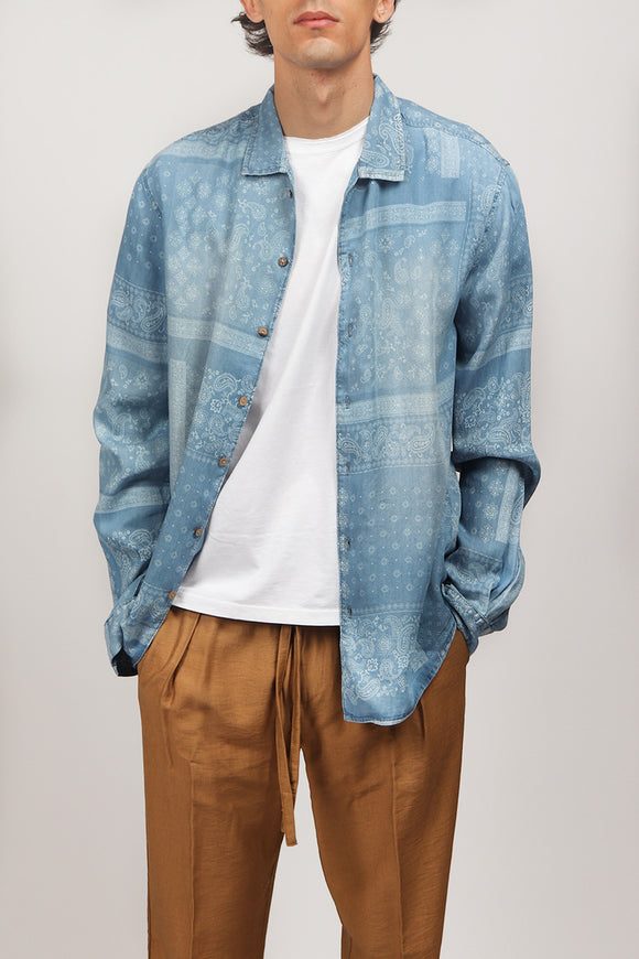  Camicia Wdana Tooco Uomo Blu - 1