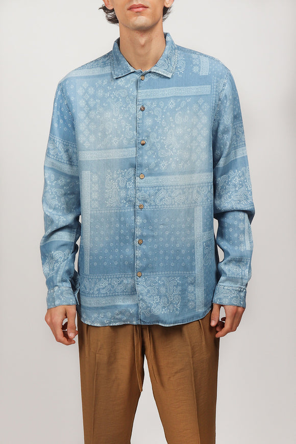 Camicia Wdana Tooco Uomo Blu - 2