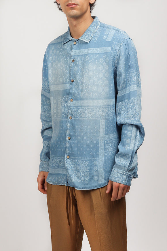  Camicia Wdana Tooco Uomo Blu - 4