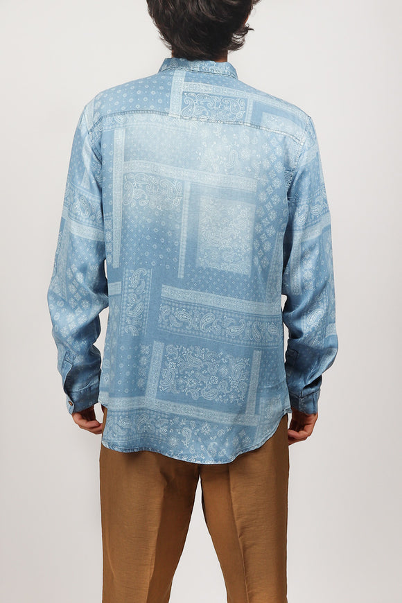  Camicia Wdana Tooco Uomo Blu - 5
