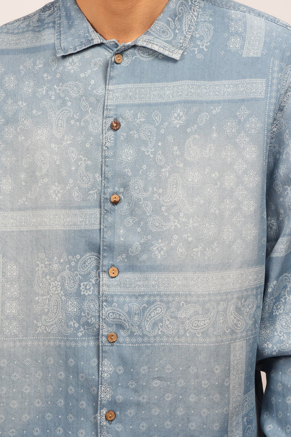  Camicia Wdana Tooco Uomo Blu - 6